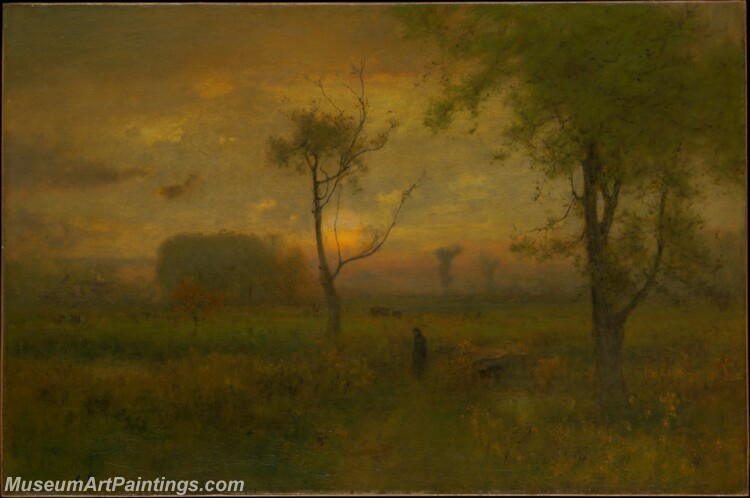 George Inness Sunrise Painting