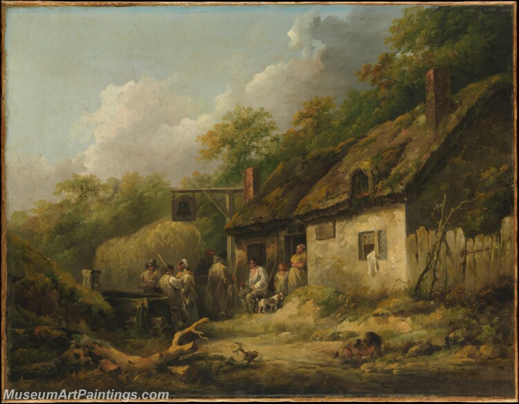 George Morland The Bell Inn Painting