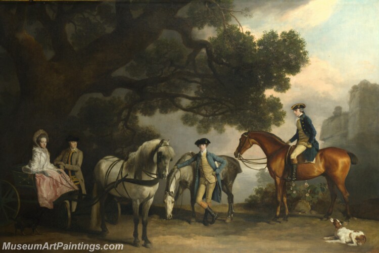 George Stubbs The Milbanke and Melbourne Families Painting