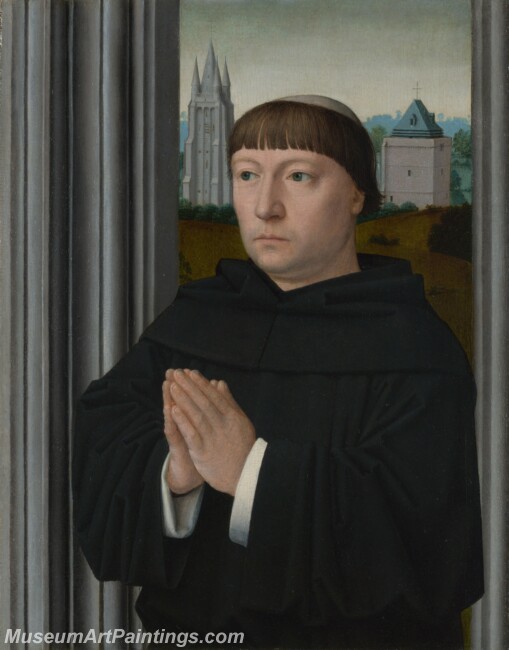 Gerard David An Augustinian Friar Praying Painting