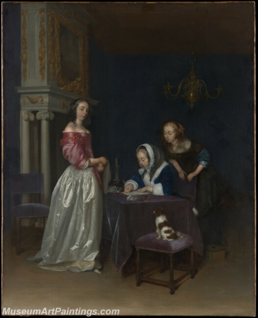 Gerard ter Borch Curiosity Painting