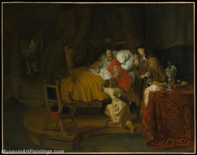 Gerbrand van den Eeckhout  Isaac Blessing Jacob Painting