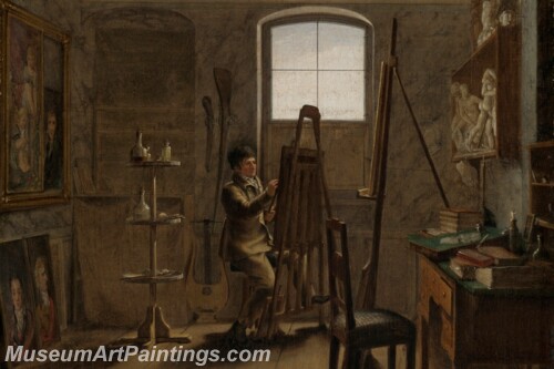 Gerhard von Kugelgen in His Studio Painting