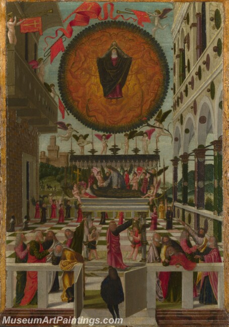 Gerolamo da Vicenza The Dormition and Assumption of the Virgin Painting