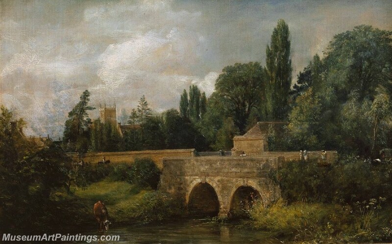 Gillingham Bridge Dorset Painting