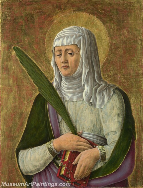 Giorgio Schiavone A Female Saint Painting