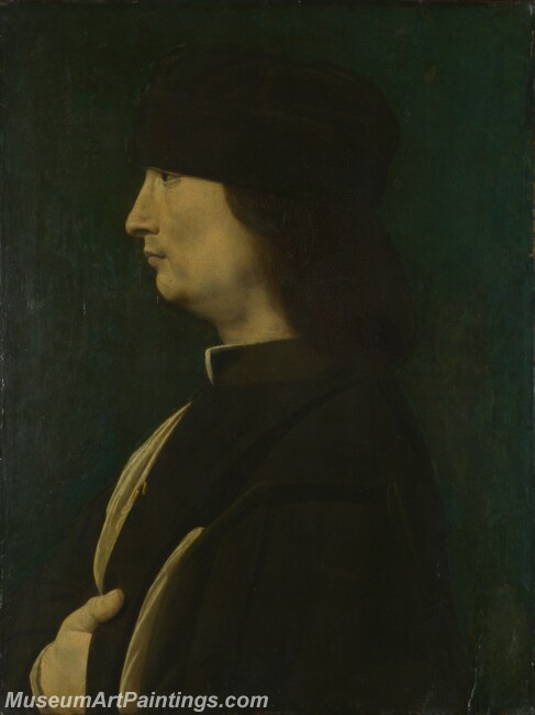 Giovanni Antonio Boltraffio A Man in Profile Painting