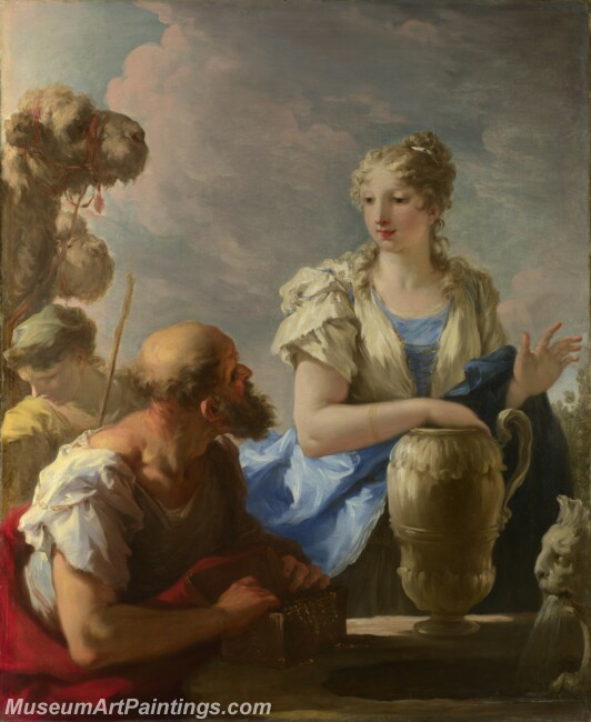 Giovanni Antonio Pellegrini Rebecca at the Well Painting