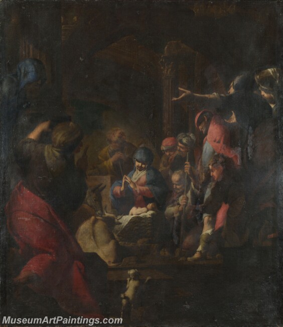 Giovanni Battista Spinelli The Adoration of the Shepherds Painting