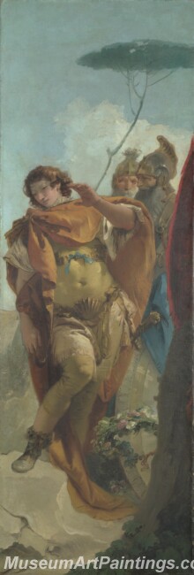 Giovanni Battista Tiepolo Rinaldo turning in Shame from the Magic Shield Painting