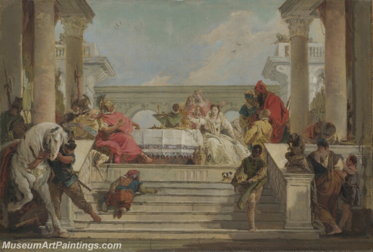 Giovanni Battista Tiepolo The Banquet of Cleopatra Painting