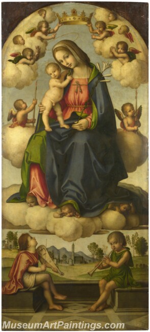 Giovanni Battista da Faenza The Virgin and Child in Glory Painting