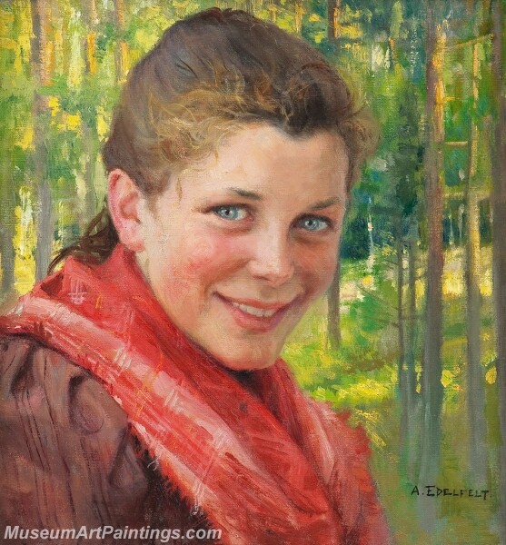 Girl from Porvoo Painting