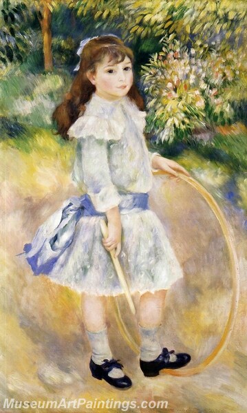 Girl with a Hoop Painting