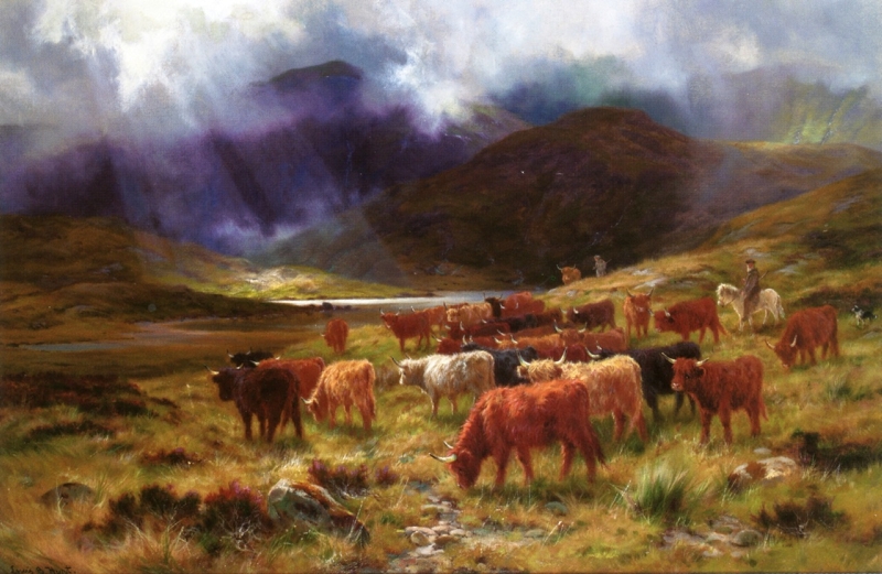 Glen Dochart near the Black Mount by Louis Bosworth Hurt