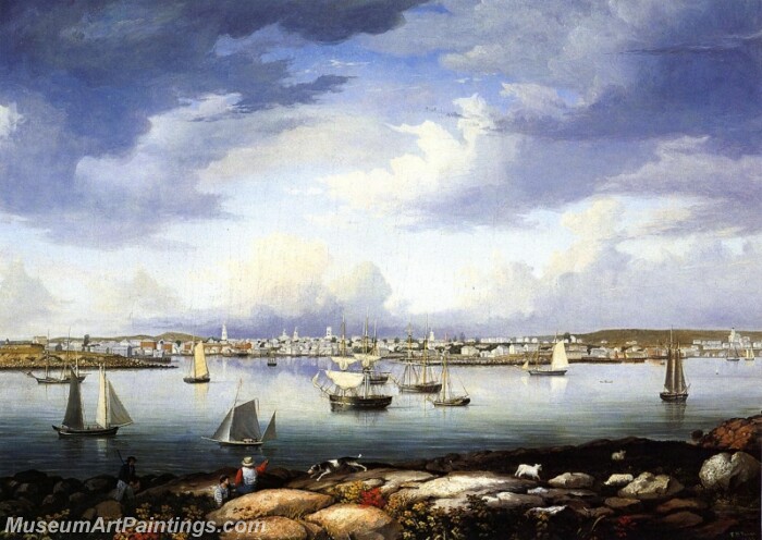 Gloucester from Rocky Neck Painting