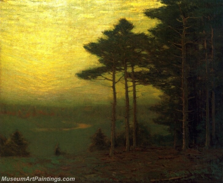Golden Sunset Painting