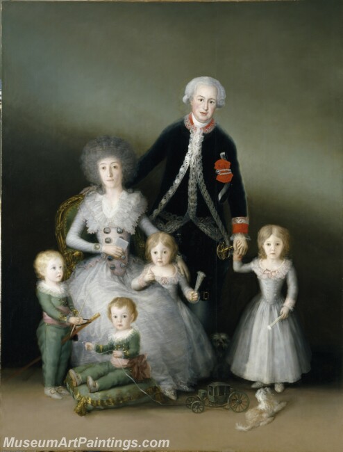 Goya y Lucientes Francisco de Los duques de Osuna y sus hijos Painting