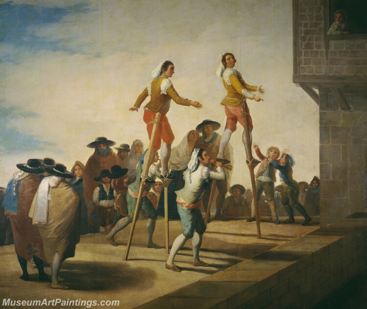 Goya y Lucientes Francisco de Los zancos Painting