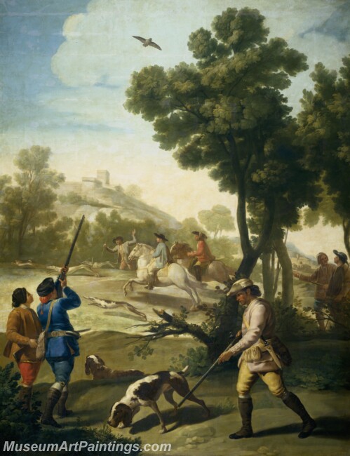 Goya y Lucientes Francisco de Partida de caza Painting