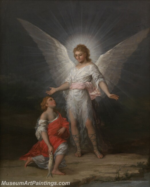 Goya y Lucientes Francisco de Tobias y el angel Painting