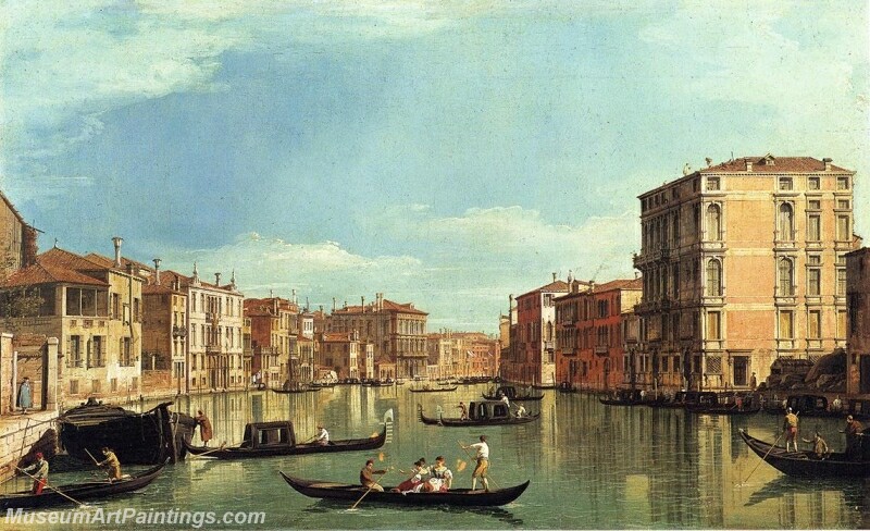 Grand Canal Between the Palazzo Bembo and the Palazzo Vendramin Painting