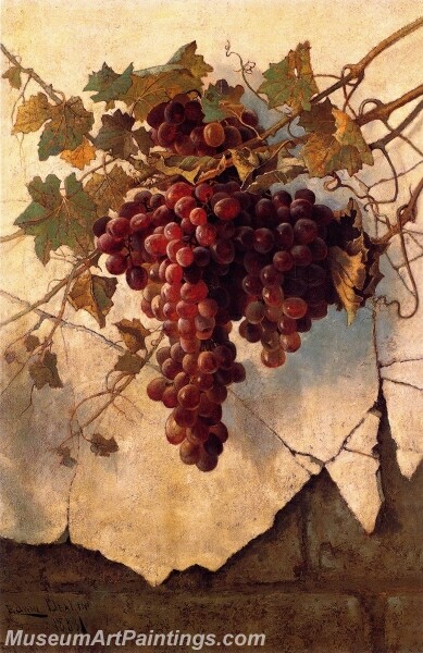 Grapes against a Mission Wall Painting