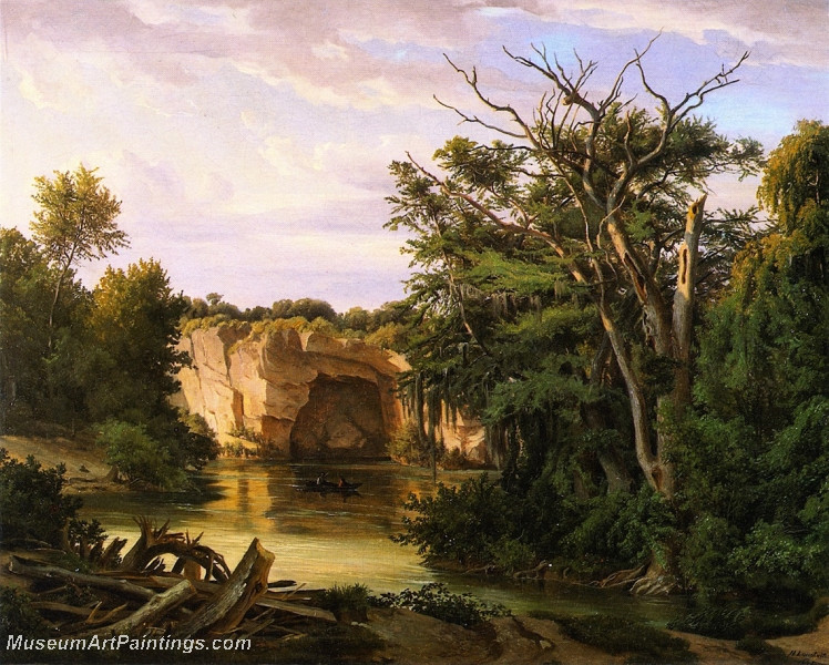 Guadalupe River Landscape by Herman Lungkwitz
