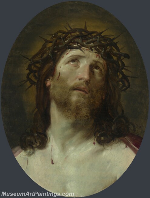 Guido Reni Head of Christ Crowned with Thorns Painting