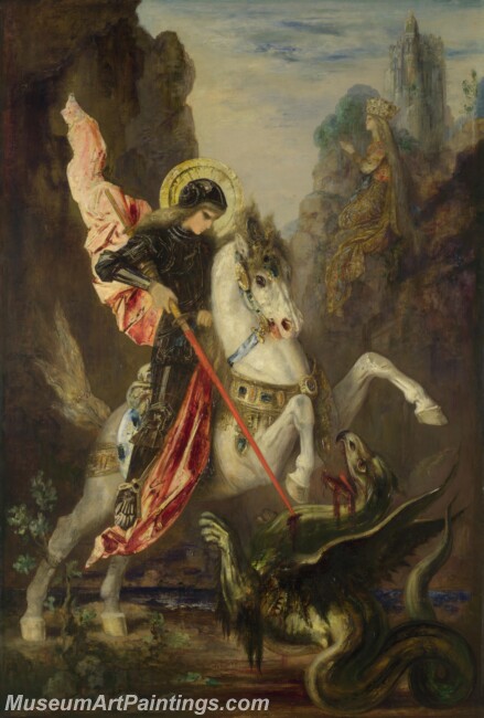 Gustave Moreau Saint George and the Dragon Painting