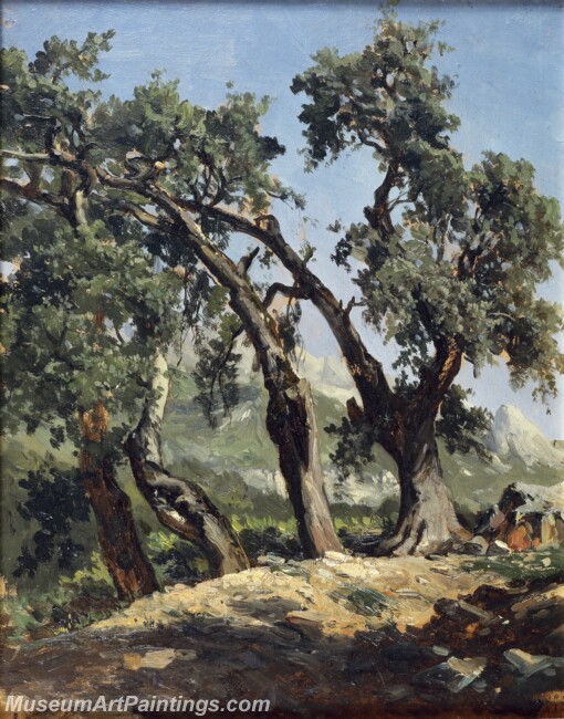 Haes Carlos de Grupo de robles Picos de Europa Painting