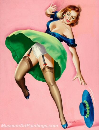 Handmade Beautiful Modern Sexy Pin Up Girls Paintings M1402