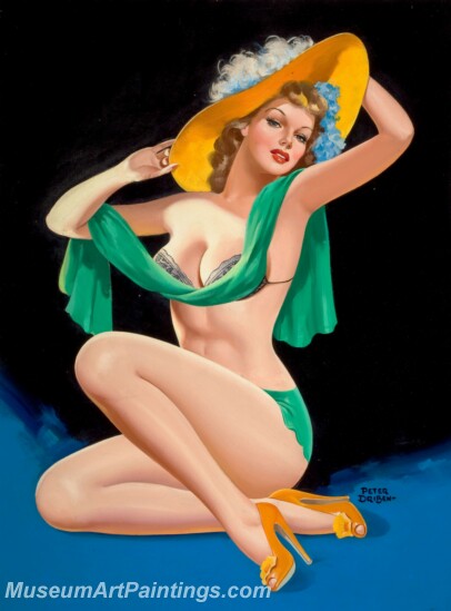 Handmade Beautiful Modern Sexy Pin Up Girls Paintings M1403