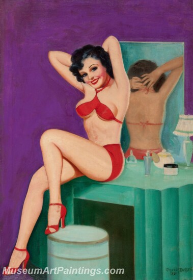 Handmade Beautiful Modern Sexy Pin Up Girls Paintings M1410