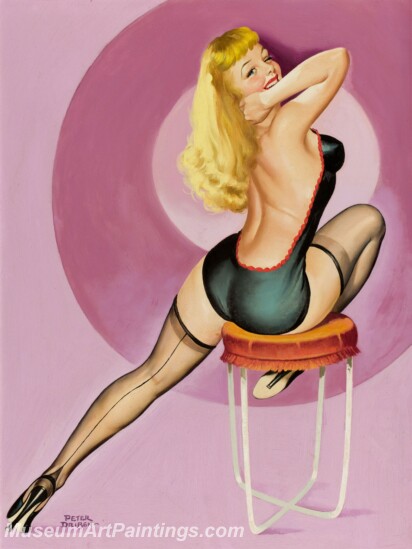 Handmade Beautiful Modern Sexy Pin Up Girls Paintings M1412