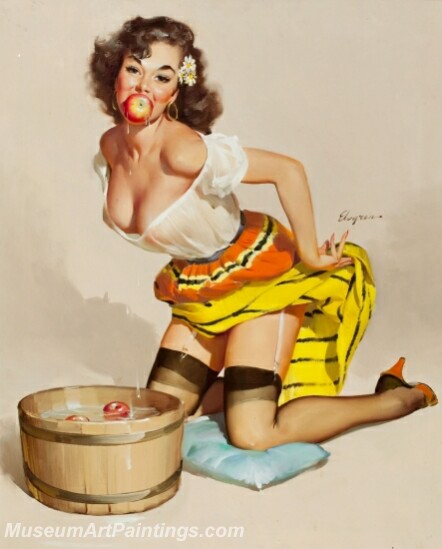 Handmade Beautiful Modern Sexy Pin Up Girls Paintings M522