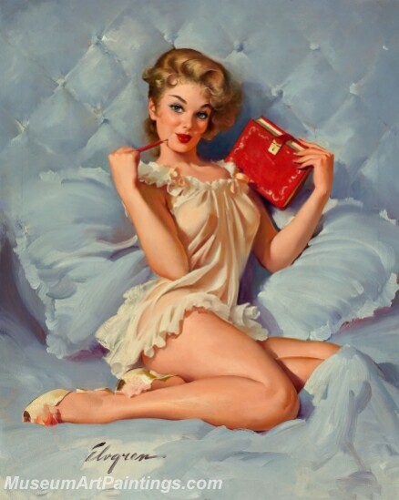 Handmade Beautiful Modern Sexy Pin Up Girls Paintings M524