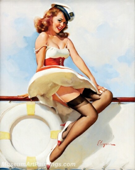 Handmade Beautiful Modern Sexy Pin Up Girls Paintings M528