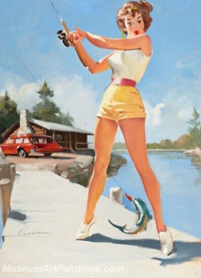 Handmade Beautiful Modern Sexy Pin Up Girls Paintings M532