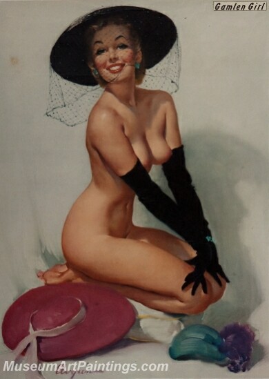 Handmade Beautiful Modern Sexy Pin Up Girls Paintings M534