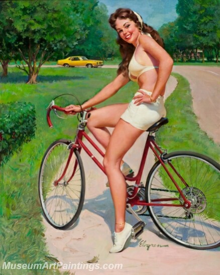 Handmade Beautiful Modern Sexy Pin Up Girls Paintings M537