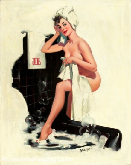 Handmade Beautiful Modern Sexy Pin Up Girls Paintings M620