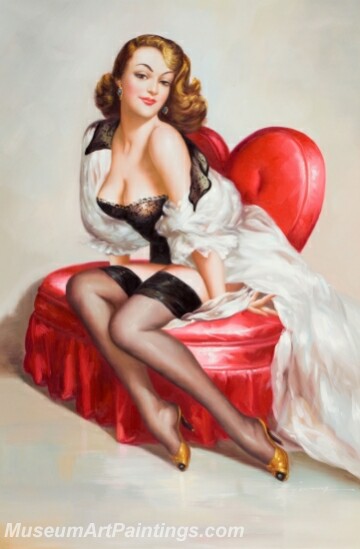 Handmade Beautiful Modern Sexy Pin Up Girls Paintings M745