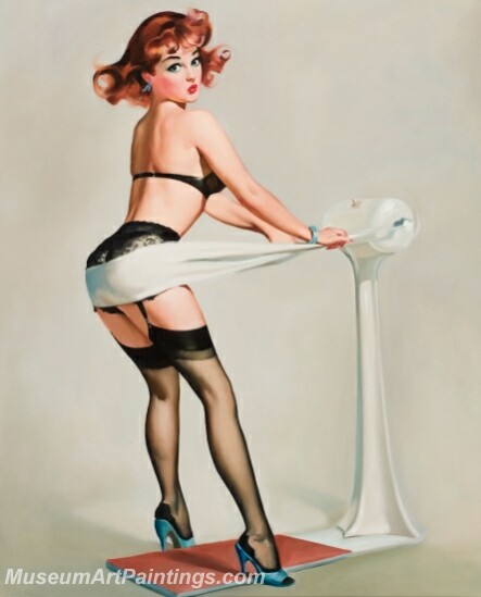 Handmade Beautiful Modern Sexy Pin Up Girls Paintings M769