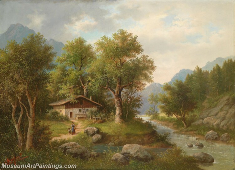 Handmade Classical Landscape Oil Painting A1012