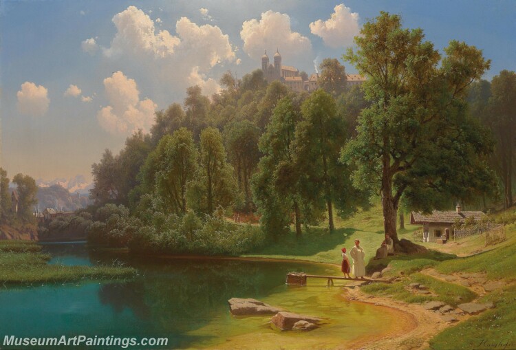 Handmade Classical Landscape Oil Painting A1202