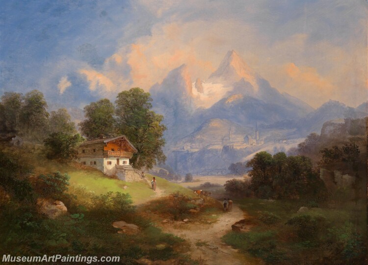 Handmade Classical Landscape Oil Painting A979