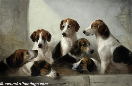 Handmade Dog Oil Paintings MA069