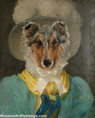 Handmade Dog Portrait Oil Paintings MA012