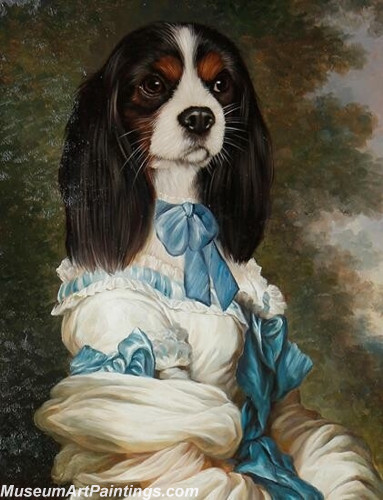 Handmade Dog Portrait Oil Paintings MA014